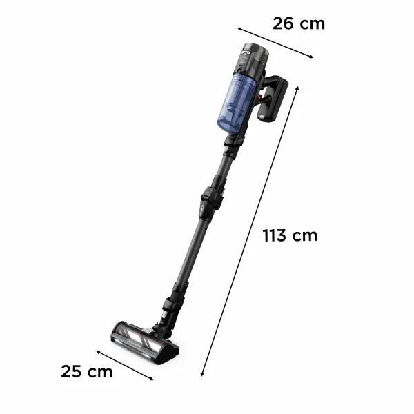 Пылесос  беспроводный X-Force Flex 12.60 Neo Auto Aqua Allergy, 150Вт, конт пыль -0.65л, черно-синий Rowenta (RH9LC1WO) - Фото 2