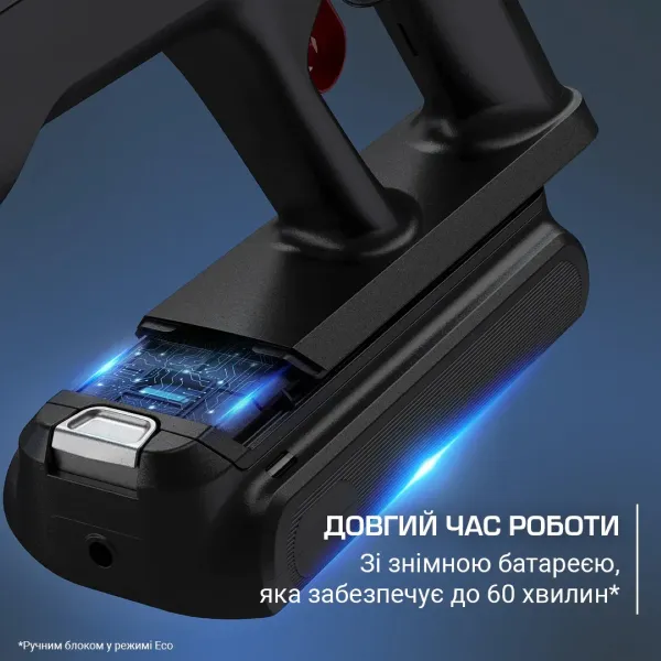 Пылесос  беспроводный X-Force Flex 12.60 Neo Auto Aqua Allergy, 150Вт, конт пыль -0.65л, черно-синий Rowenta (RH9LC1WO) - Фото 5
