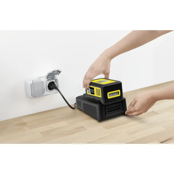 Набор аккумулятора и зарядного устройства 18В, 5А•час, ЗУ Karcher (2.445-063.0) - Фото 1