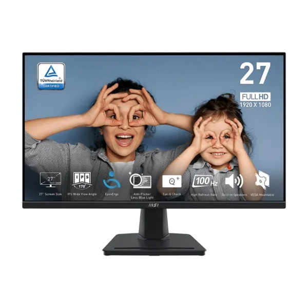 Монітор 27" PRO MP275 D-Sub, HDMI, MM, IPS, 100Hz, 4ms, sRGB 93% MSI (9S6-3PC3CM-048)