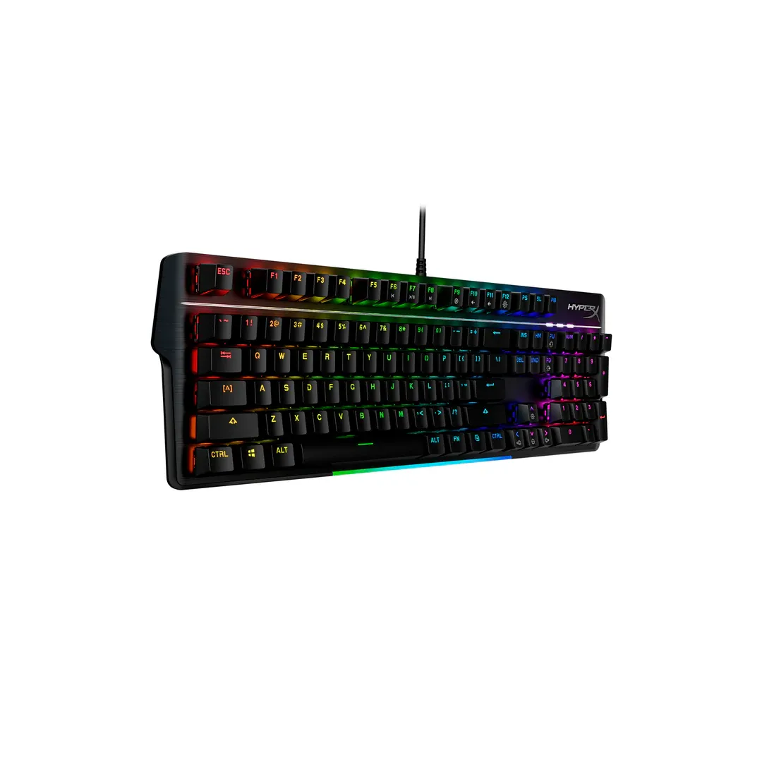 Клавіатура механічна USB-A, RGB Alloy MKW100 TTC Red, EN/UA, чорна HyperX (4P5E1AA) - Фото 2