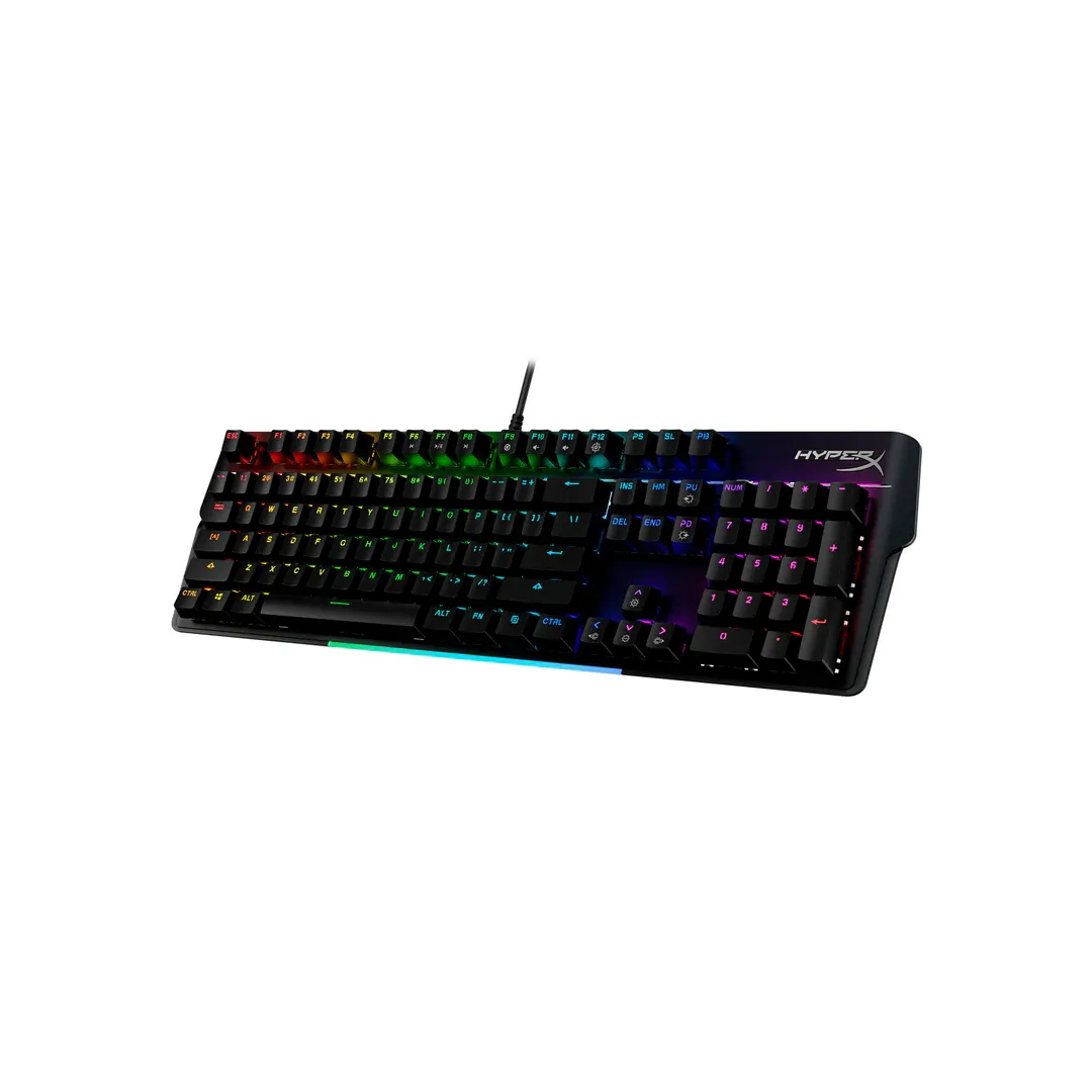 Клавіатура механічна USB-A, RGB Alloy MKW100 TTC Red, EN/UA, чорна HyperX (4P5E1AA) - Фото 1