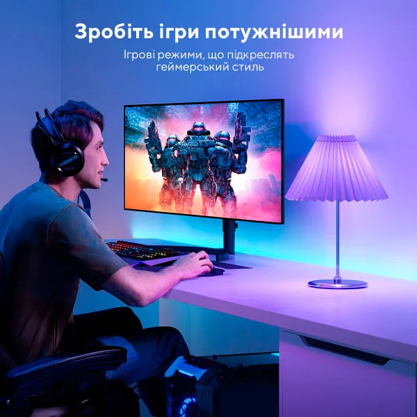 Лампа умная RGB E27 9W 800Lm 2700K-6400K RGB Govee (H6004CC1) - Фото 3