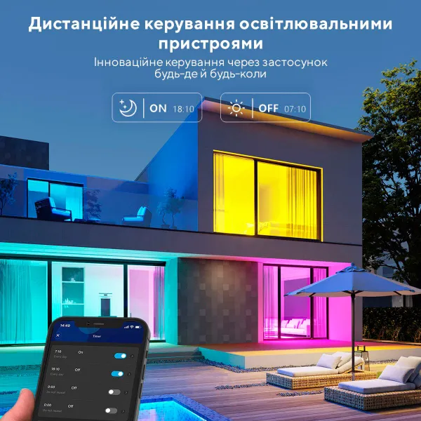Лампа умная RGB E27 9W 800Lm 2700K-6400K RGB Govee (H6004CC1) - Фото 5