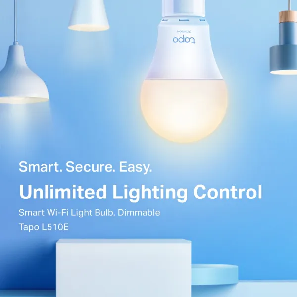Лампа умная диммируемая N300 Wi-Fi TP-LINK (TAPO-L510E) - Фото 2