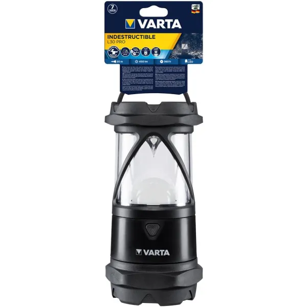 Фонарь кемпинговый Indestructible L30 Pro IP67 IK08 до 450 люмен Varta (18761101111) - Фото 3