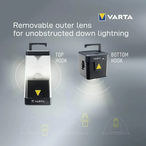 Ліхтар кемпінговий Ambiance L30RH IP54 до 500 люмен 3хАА Varta (18666101111) - Фото 6