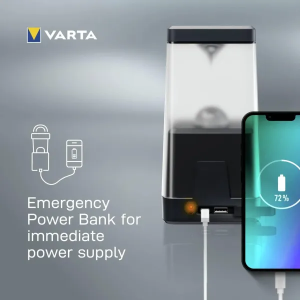 Ліхтар кемпінговий Ambiance L30RH IP54 до 500 люмен 3хАА Varta (18666101111) - Фото 9