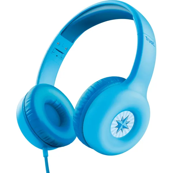 Наушники mini-jack Nouna Headphones Mic синие Trust (25278_TRUST)
