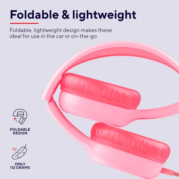 Наушники mini-jack Nouna Headphones Mic розовые Trust (25277_TRUST) - Фото 4