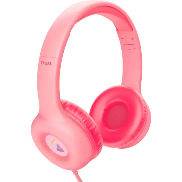 Наушники mini-jack Nouna Headphones Mic розовые Trust (25277_TRUST) - Фото 9