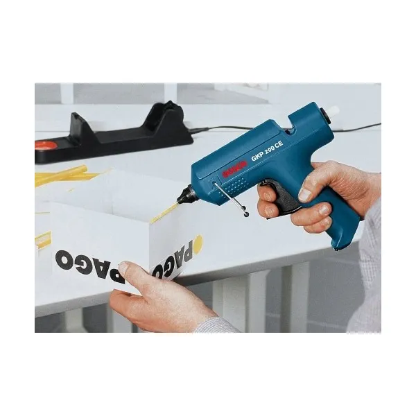 Пистолет клеевой GKP 200 CE, 500Вт, стержни 11мм, подача 30г/мин, 0.4кг Bosch (0.601.950.703) - Фото 1