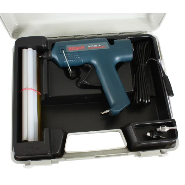Пистолет клеевой GKP 200 CE, 500Вт, стержни 11мм, подача 30г/мин, 0.4кг Bosch (0.601.950.703) - Фото 2