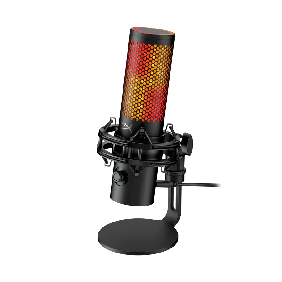 Микрофон USB-A геймерский, RGB, QuadCast 2 S, чёрный HyperX (9A273AA) - Фото 3