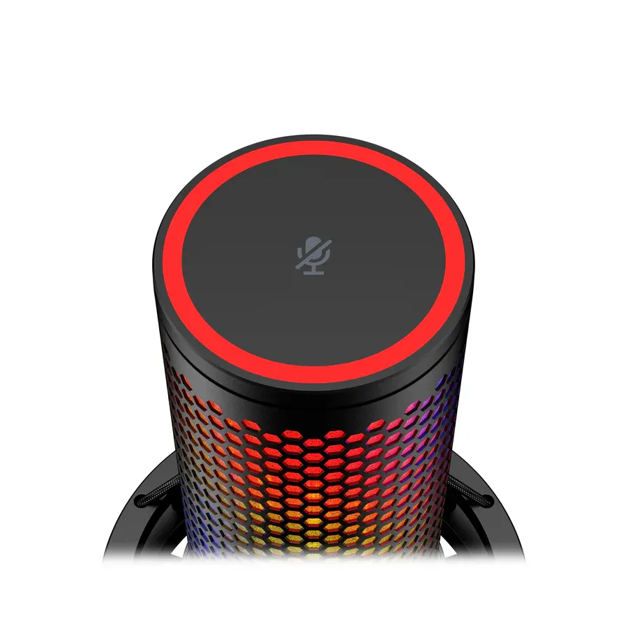 Микрофон USB-A геймерский, RGB, QuadCast 2 S, чёрный HyperX (9A273AA) - Фото 4