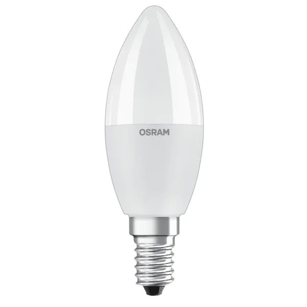 Лампа світлодіодна В40 5,5W (470Lm) 2700К+RGB E14 пульт ДУ Osram (4058075430853)