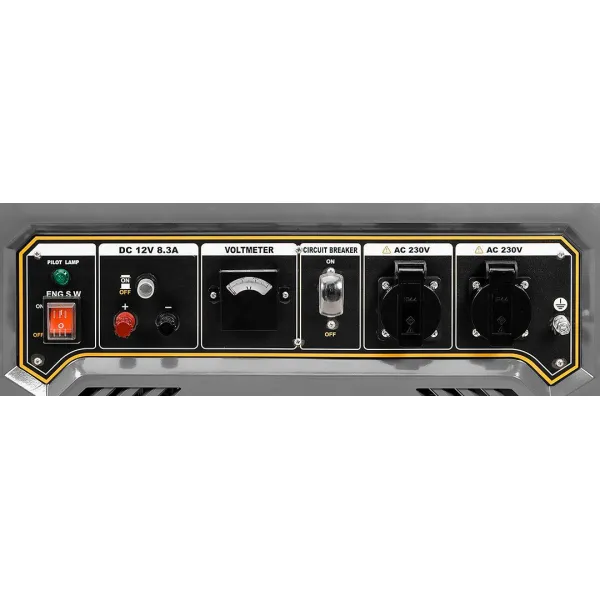 Генератор бензиновий 230В (1 фаза) 2/2.2кВт ручний старт AVR 40кг Graphite (58G904) - Фото 12