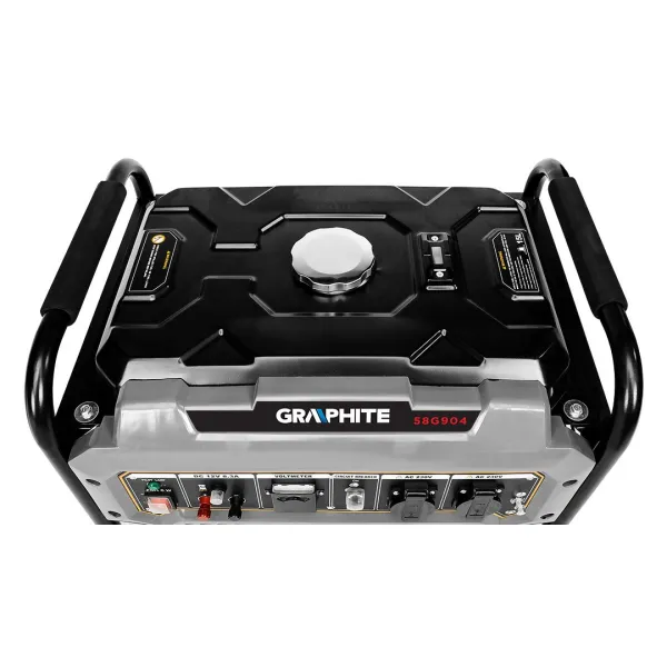 Генератор бензиновий 230В (1 фаза) 2/2.2кВт ручний старт AVR 40кг Graphite (58G904) - Фото 15