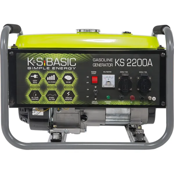 Генератор бензиновый KSB 2200A 230В 2.0 кВт ручной стартер 33.2кг Konner&Sohnen (KSB2200A) - Фото 10