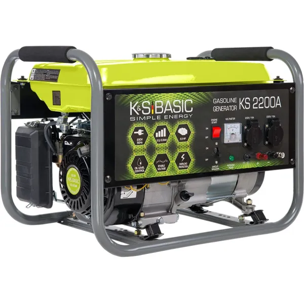 Генератор бензиновий KSB 2200A 230В 2.0 кВт ручний стартер 33.2кг Konner&Sohnen (KSB2200A) - Фото 1