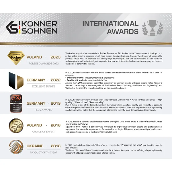 Генератор бензиновый KS 10000E-3 400В 7.5кВт 3 фазы электростартер 88кг Konner&Sohnen (KS10000E-3) - Фото 7