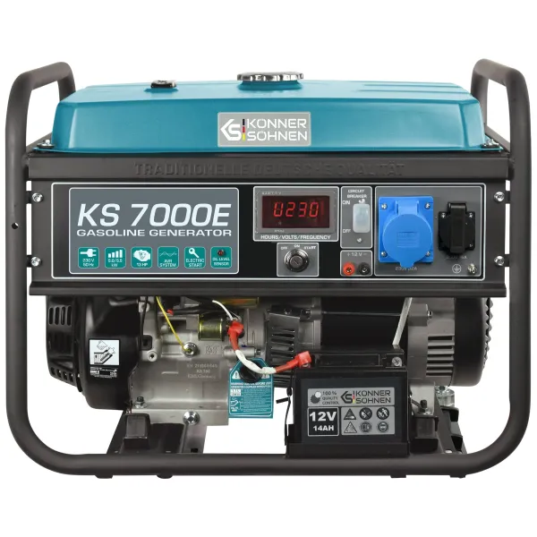Бензиновый генератор KS 7000E 230В 5.5кВт электростартер 76.2кг Konner&Sohnen (KS7000E) - Фото 10