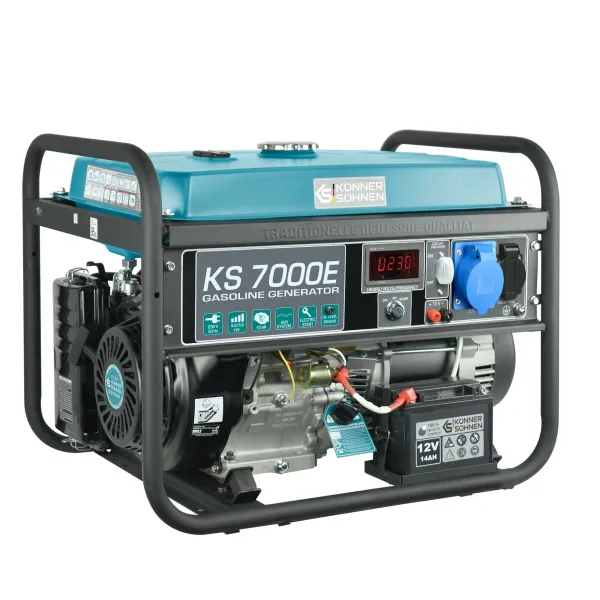 Бензиновый генератор KS 7000E 230В 5.5кВт электростартер 76.2кг Konner&Sohnen (KS7000E) - Фото 1