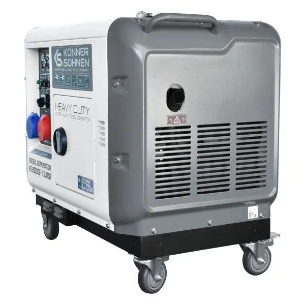 Генератор дизельный KS 9300DE-1/3 ATSR 230/400В 6.5/6.0кВт 7.5/7.0кВт 1/3Фазы АВР(ATS) электростартер 168кг Konner&Sohnen (KS9300DE-1/3ATSR) - Фото 2