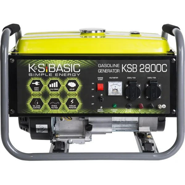 Генератор бензиновый KSB 2800C 230В 2.8кВт ручной запуск 36.6кг Konner&Sohnen (KSB2800C) - Фото 11