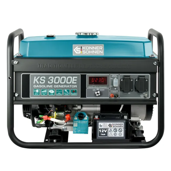 Генератор бензиновый KS 3000E 230В 3.0кВт электростартер 46.1кг Konner&Sohnen (KS3000E) - Фото 12