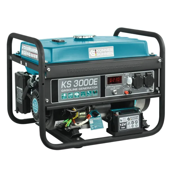 Генератор бензиновый KS 3000E 230В 3.0кВт электростартер 46.1кг Konner&Sohnen (KS3000E) - Фото 1