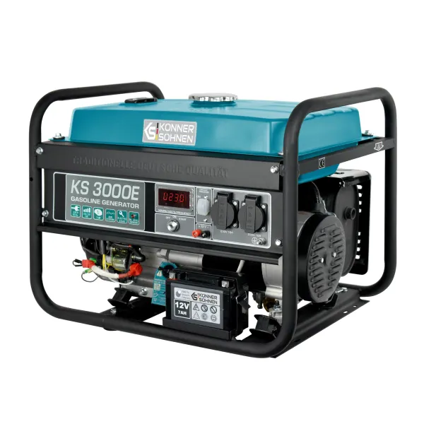 Генератор бензиновый KS 3000E 230В 3.0кВт электростартер 46.1кг Konner&Sohnen (KS3000E) - Фото 2
