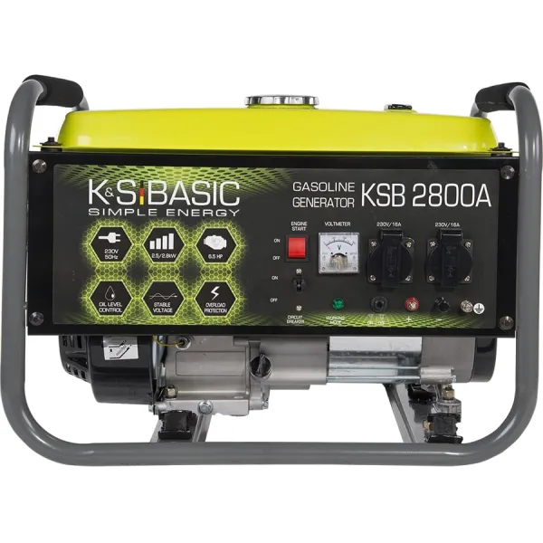 Генератор бензиновий KSB 2800A 230В 2.8кВт ручний запуск 36.2кг Konner&Sohnen (KSB2800A)