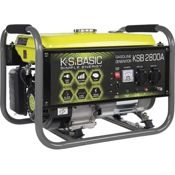 Генератор бензиновий KSB 2800A 230В 2.8кВт ручний запуск 36.2кг Konner&Sohnen (KSB2800A) - Фото 1