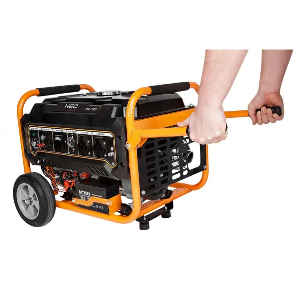 Генератор бензиновий 230В (1 фаза) 2.8/3кВт електростарт AVR 45кг Neo Tools (04-730) - Фото 5
