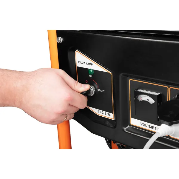 Генератор бензиновий 230В (1 фаза) 6/6.5кВт електростарт AVR 85кг Neo Tools (04-731) - Фото 8