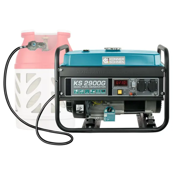 Генератор газо-бензиновый KS 2900G 230В 2.9кВт ручной запуск 43кг Konner&Sohnen (KS2900G) - Фото 8