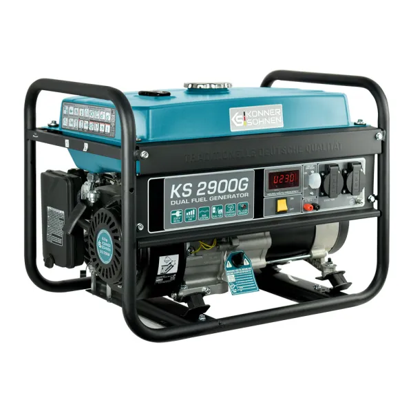Генератор газо-бензиновый KS 2900G 230В 2.9кВт ручной запуск 43кг Konner&Sohnen (KS2900G) - Фото 3