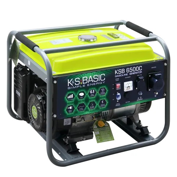 Генератор бензиновий KSB 6500C 230В 5.5кВт ручний запуск 66.6кг Konner&Sohnen (KSB6500C) - Фото 1