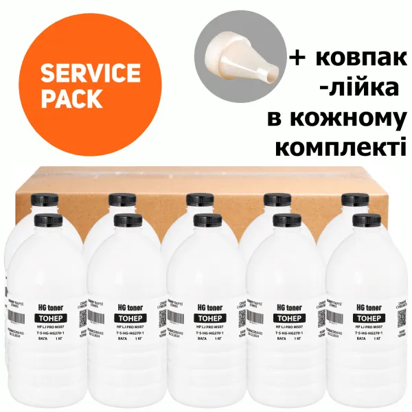 Тонер HP LaserJet M507 Service Pack, флакон 10x1 кг HG toner (TSM-HG270-10SP) - Фото 4