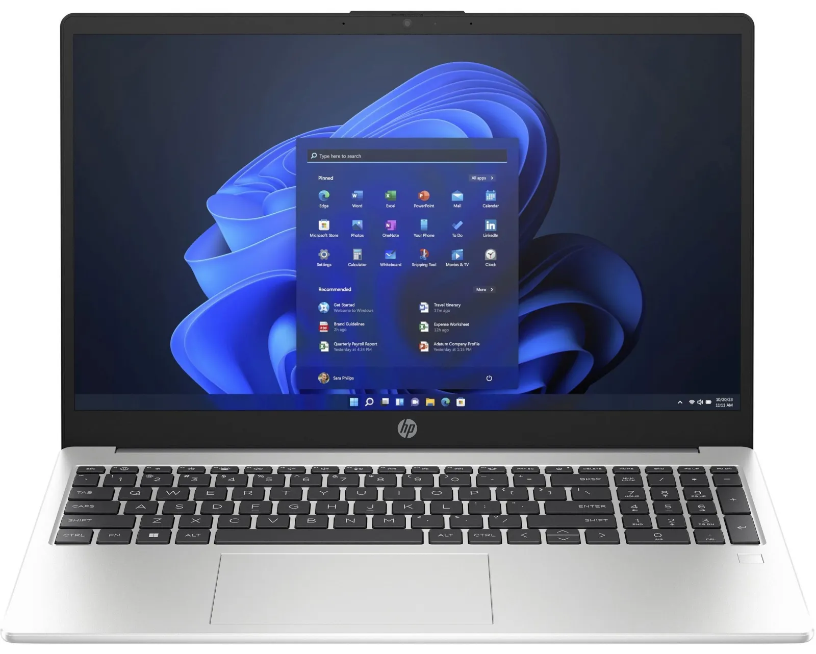 Ноутбук 255-G10 15.6" FHD IPS AG, AMD R3-7330U, 16GB, F512GB, UMA, DOS, сріблястий HP (9B9L2EA) - Фото 2