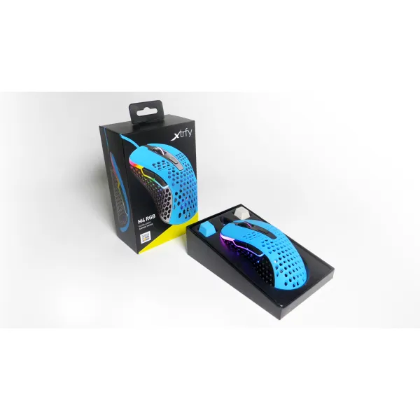 Мышь USB-A RGB M4 Miami Blue Xtrfy (XG-M4-RGB-BLUE) - Фото 12