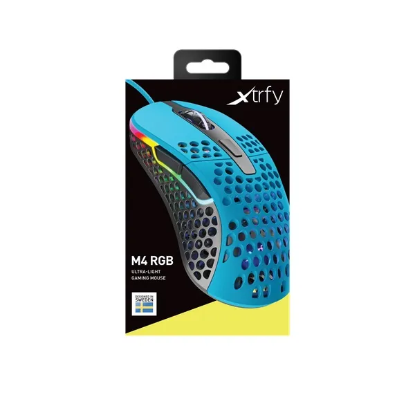 Мышь USB-A RGB M4 Miami Blue Xtrfy (XG-M4-RGB-BLUE) - Фото 13