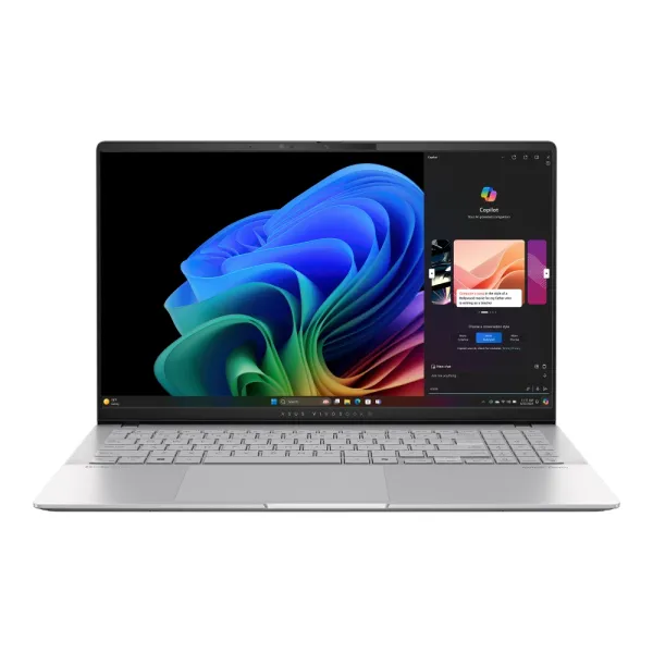 Ноутбук Vivobook S 15 S5507QA-MA058X 15.6" 3K OLED, Qualcomm X1E-78-10, 32GB, F1TB, UMA, Win11P, Сріблястий ASUS (90NB14Q2-M00490)
