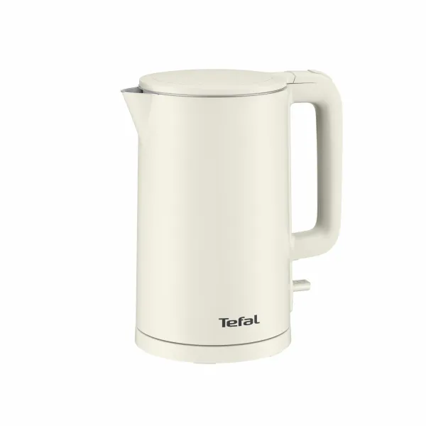 Электрочайник Thermo Protect, 1.5л, пластик, бежевый Tefal (KO140AE0) - Фото 1