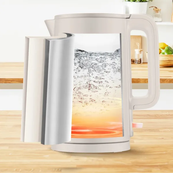 Электрочайник Thermo Protect, 1.5л, пластик, бежевый Tefal (KO140BE0) - Фото 7