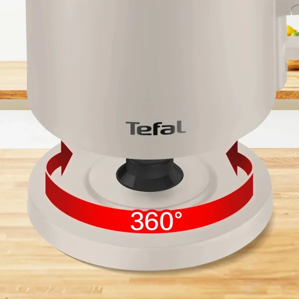 Электрочайник Thermo Protect, 1.5л, пластик, бежевый Tefal (KO140BE0) - Фото 8