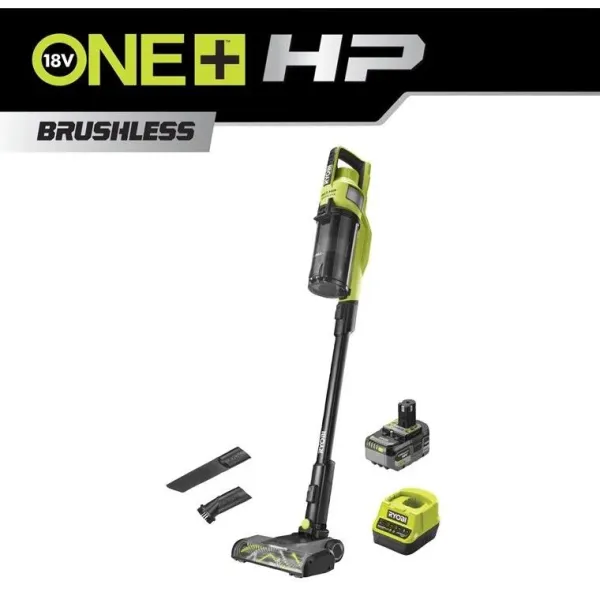 Пылесос аккумуляторный ONE+ HP RSV18X-1X40G 18В 1х4А·ч 90Вт 20кПа  контейнер 0.8л HEPA12 3.1кг Ryobi (5133005660) - Фото 3