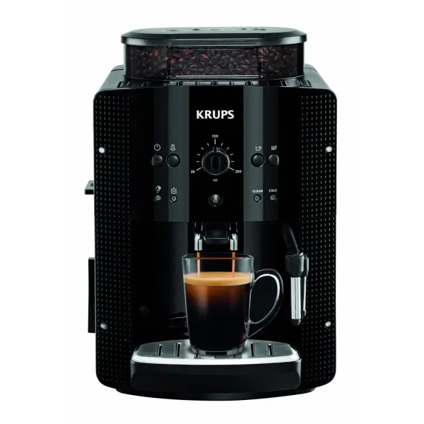 Кофемашина Essential Espresso 1.7л, зерно, ручной капучинатор, черный Krups (EA810870) - Фото 1