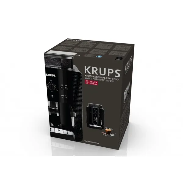 Кофемашина Essential Espresso 1.7л, зерно, ручной капучинатор, черный Krups (EA810870) - Фото 6